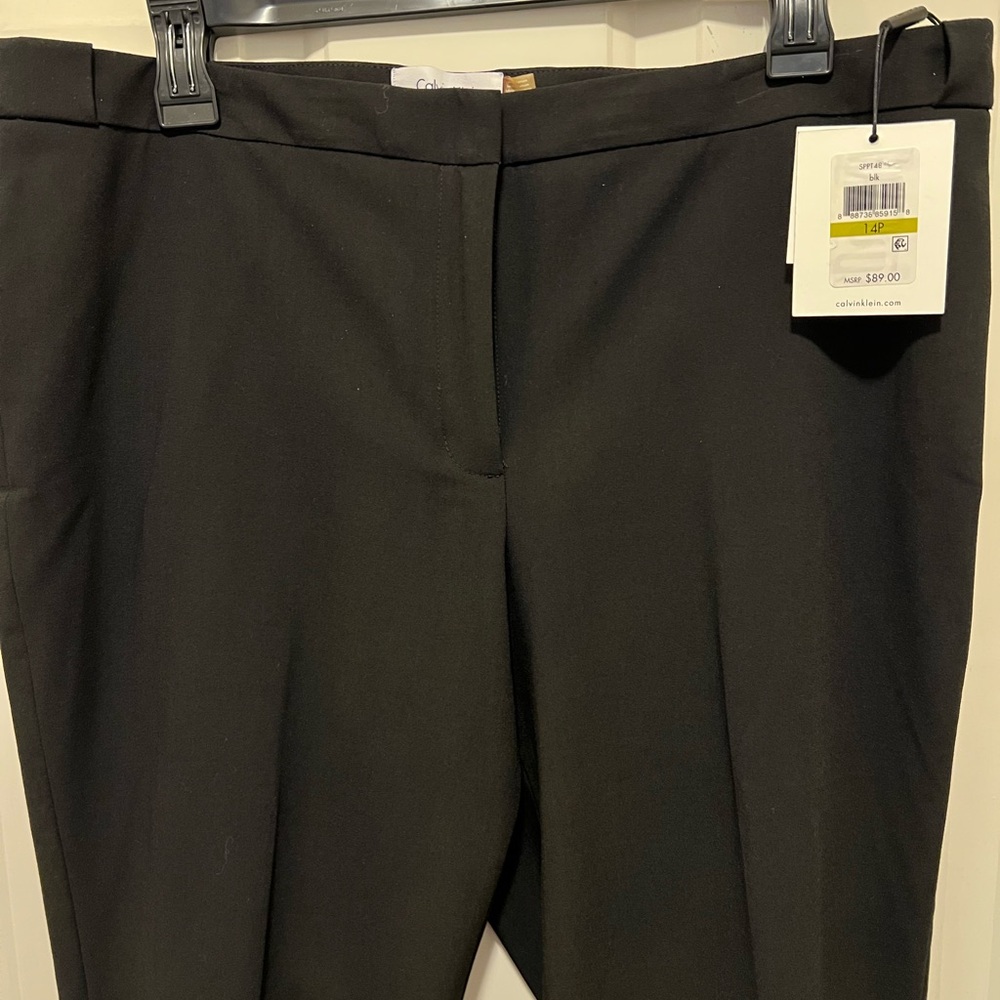 BRAND NEW (TAG $89)Woman’s Calvin Klein Classic Black Dress Trousers 14P for $29